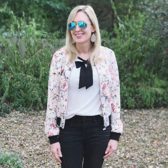 Floral Bomber Jacket - Picture 2 of 6